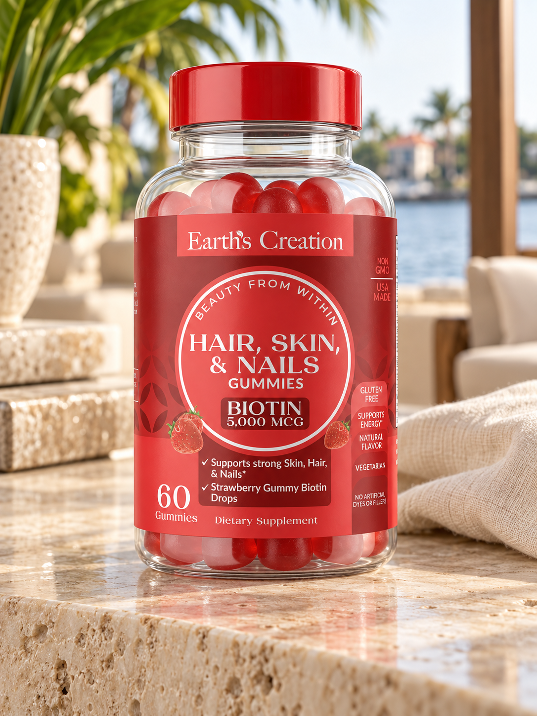 Earth’s Creation Hair, Skin & Nails Gummies