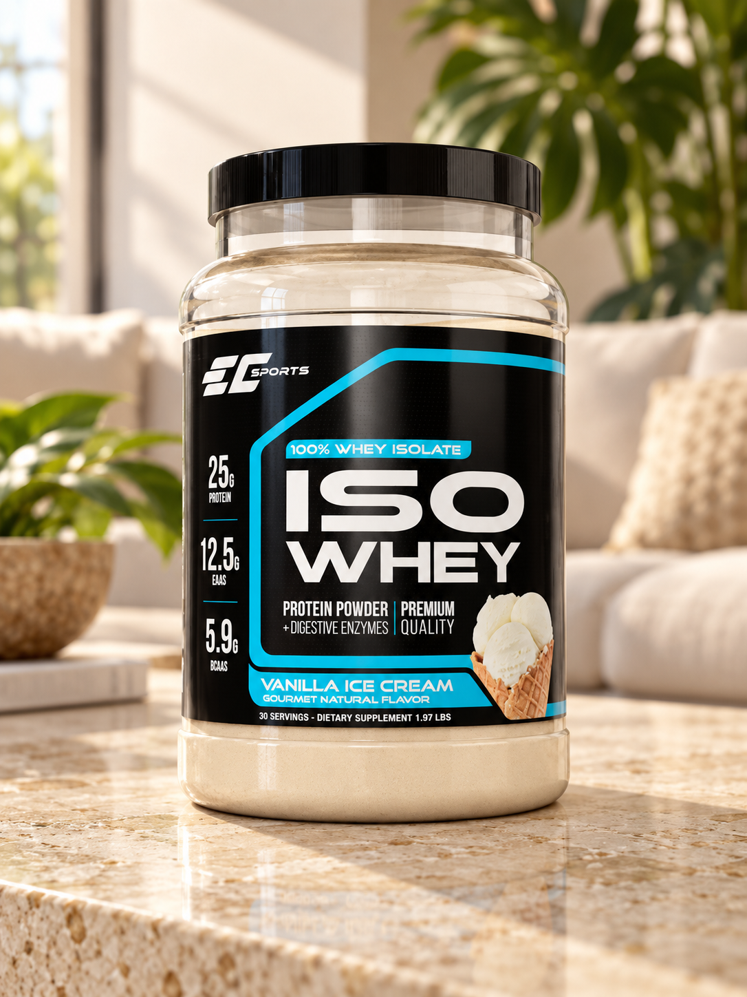 ISO Whey - Pure Isolate + Digestive Enzyme