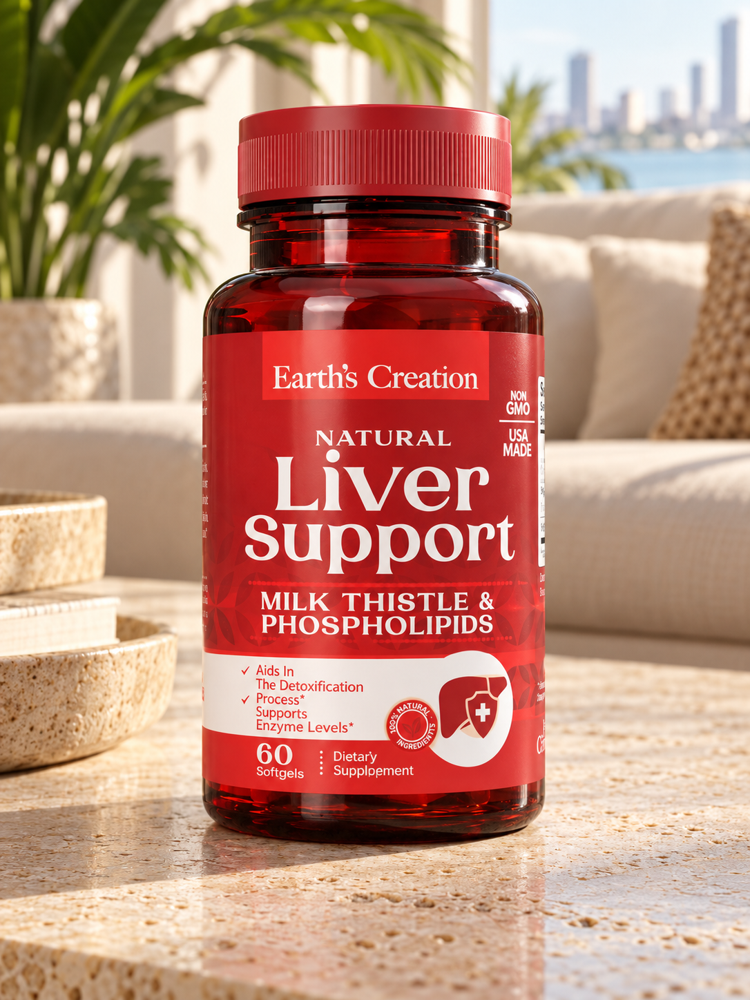 Liver Support Formula with Milk Thistle & Phospholipids – Natural Detox & Protection