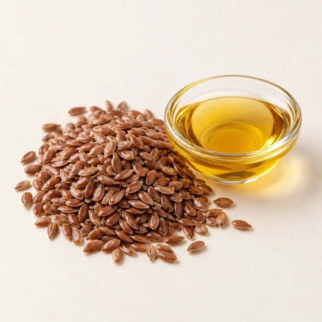 Flaxseed oil ingredient illustration