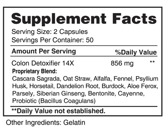 COLON DETOX 856MG BY 100