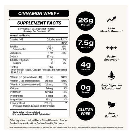 WHEY PROTEIN CINNAMON CRUNCH