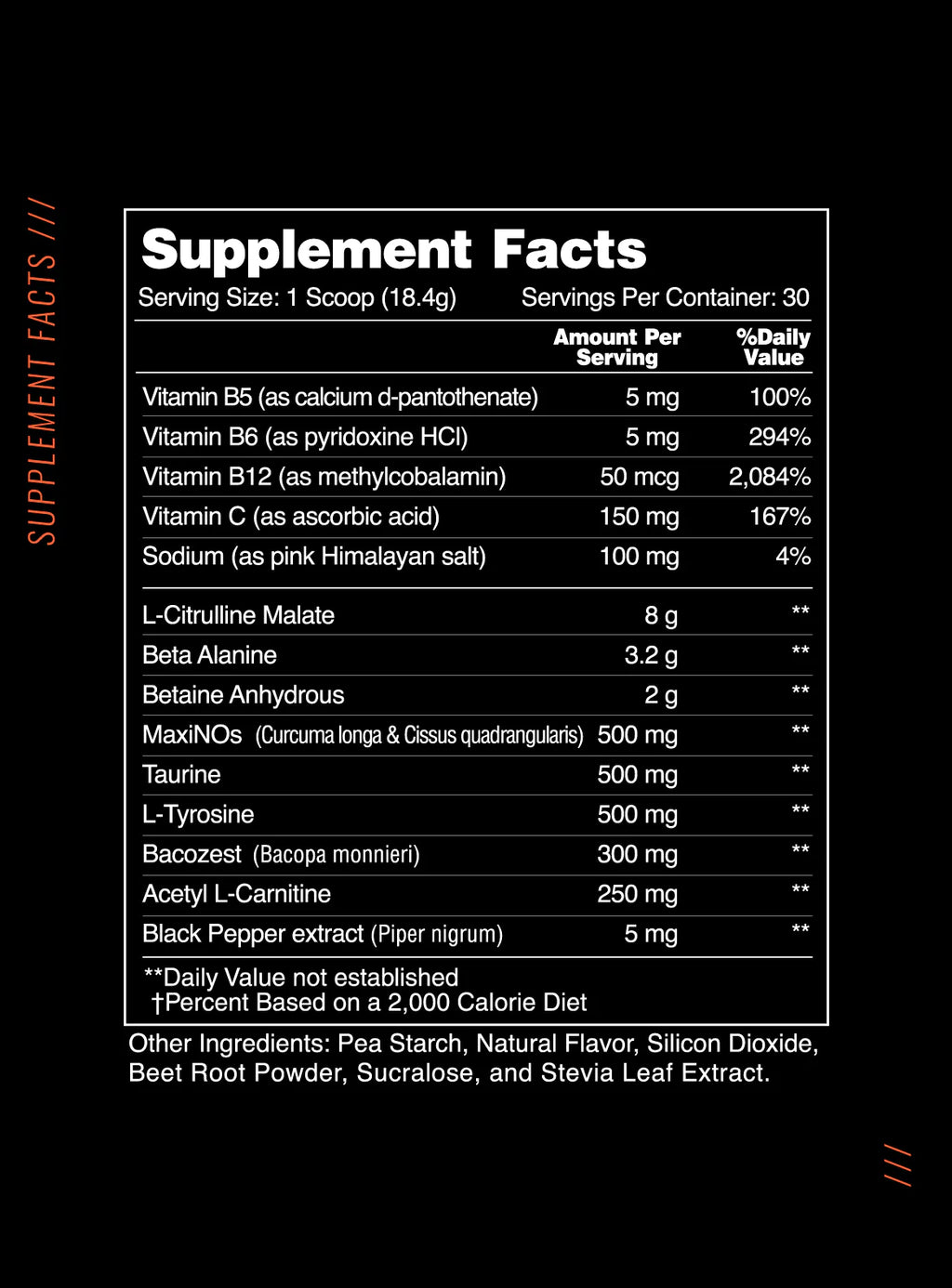 Non stim pump = Pre workout