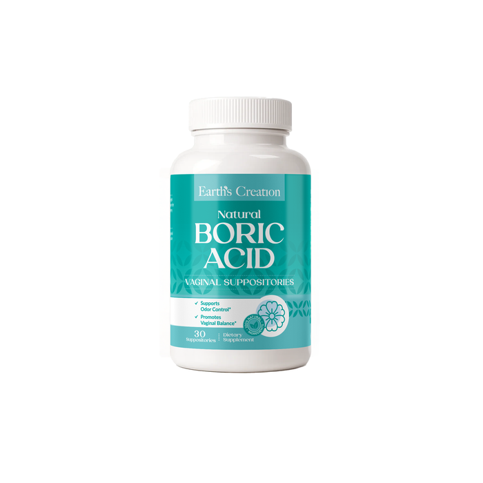 Natural Boric Acid Vaginal Suppositories