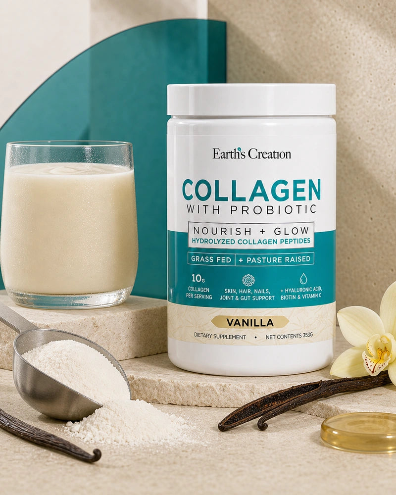 Vanilla Collagen + Probiotic lifestyle photograph