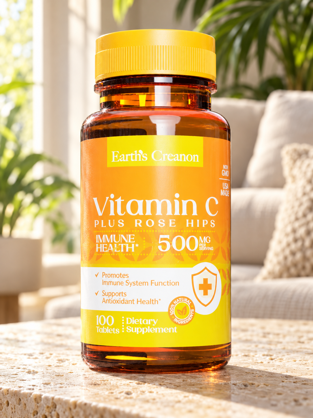 E/C VITAMIN C 500mg