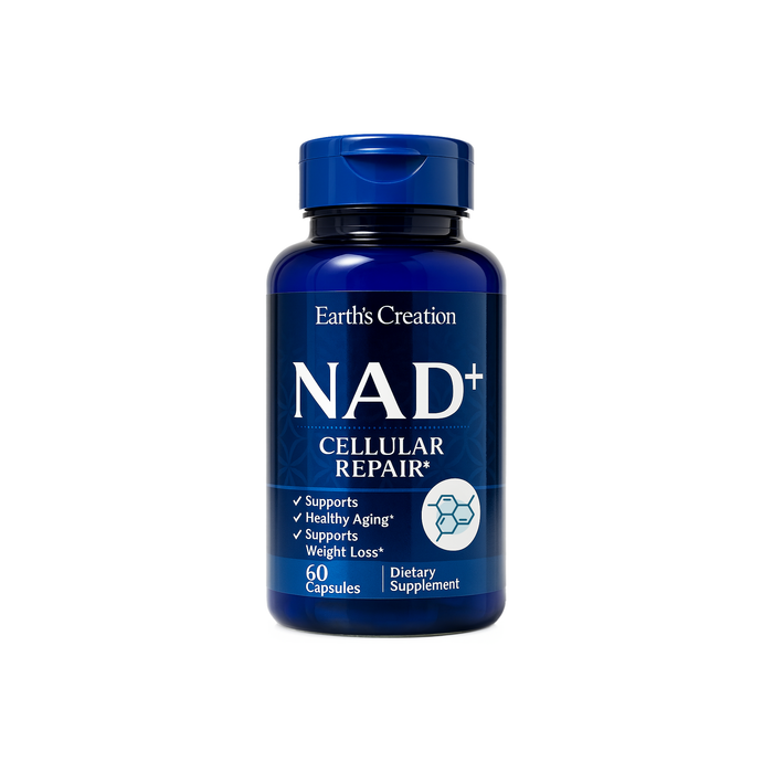 Earth’s Creation NAD+ Cellular Repair – 60 Capsules