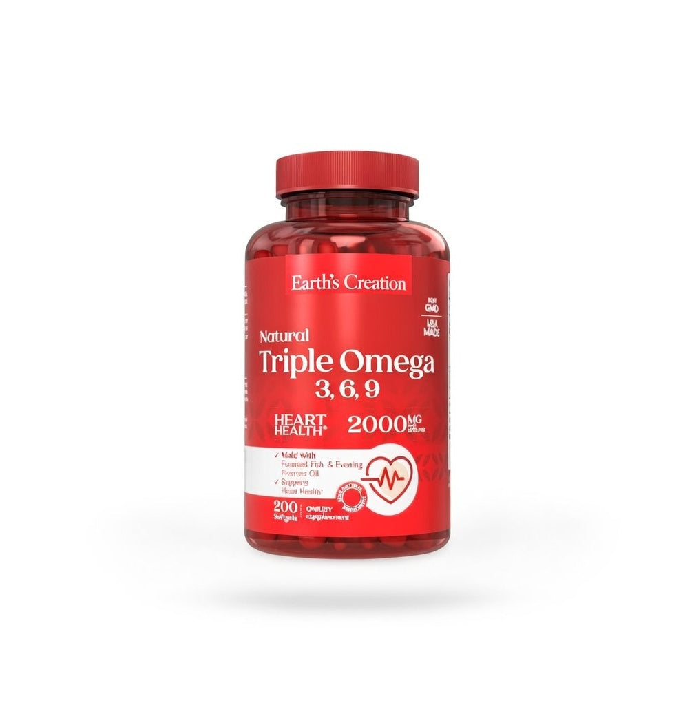 Triple Omega 3,6,9 with Flaxseed, Evening Primrose Oil & Fish Oil